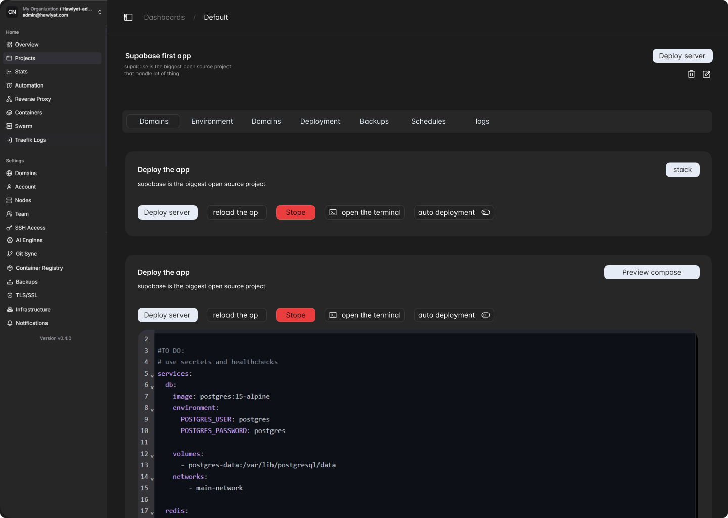 Webhook Configuration Interface